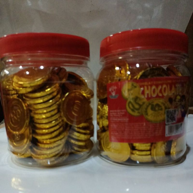 

Permen coklat Coin toples @100pcs