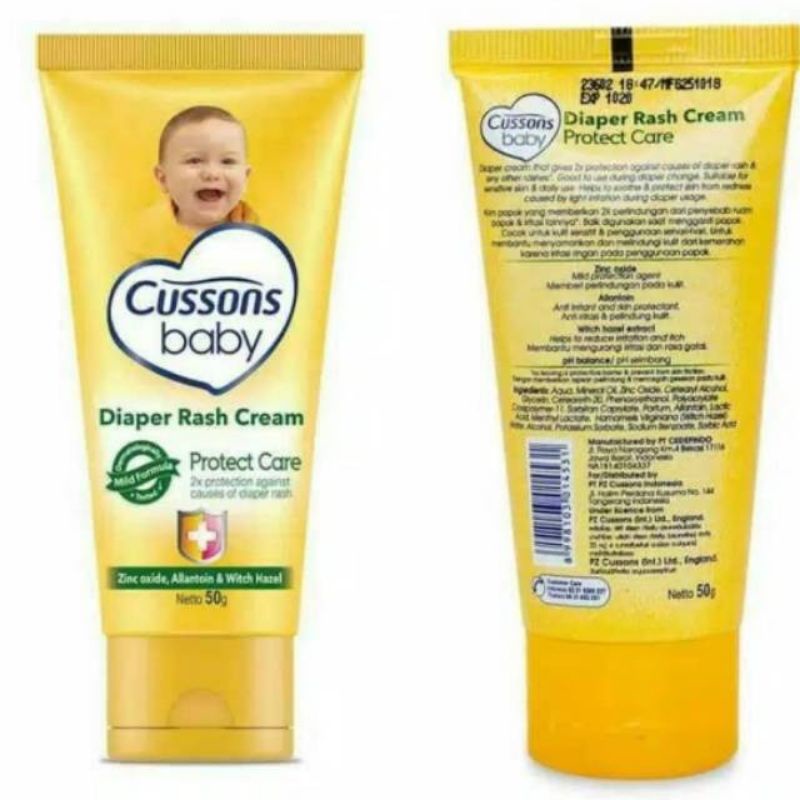 Cussons Baby Cream Diaper Rash - Krim Bayi Anti Ruam Popok 50gr