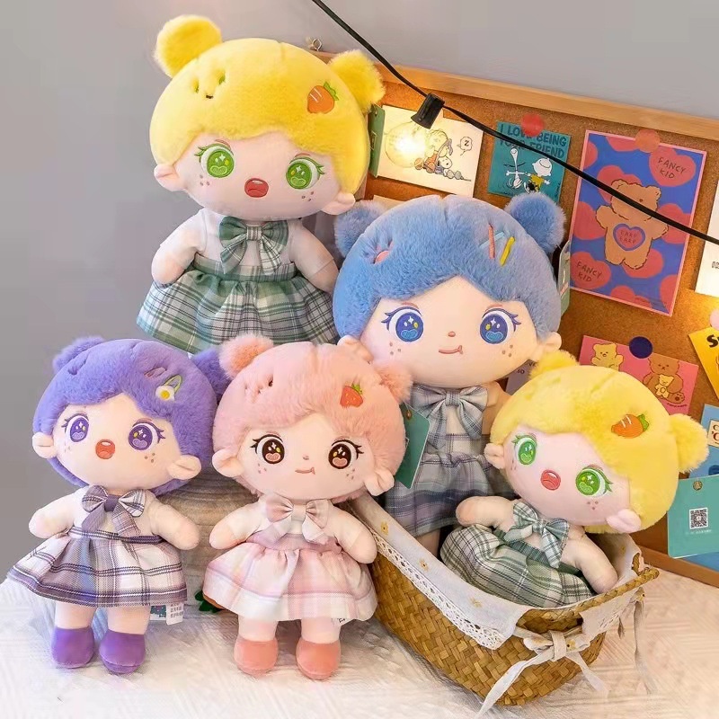 Boneka plush Beruang Lucu Bahan Katun Lembut Untuk Hadiah Ulang Tahun