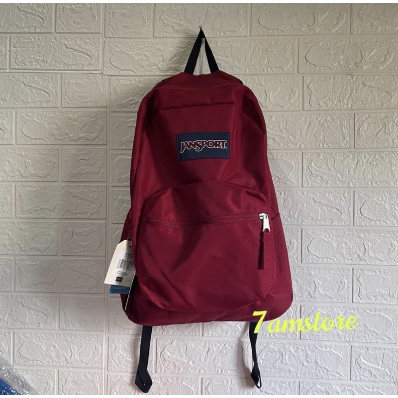 Backpack / Tas Ransel Jansport Cross Town Viking Red Original