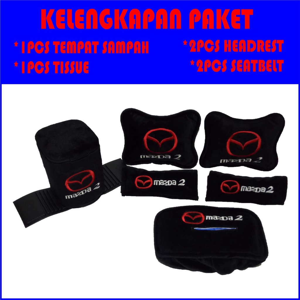 BANTAL LEHER MOBIL MAZDA 2 TEMPAT SAMPAH MOBIL SANDARAN JOK MOBIL MAZDA AKSESORIS MOBIL INTERIOR