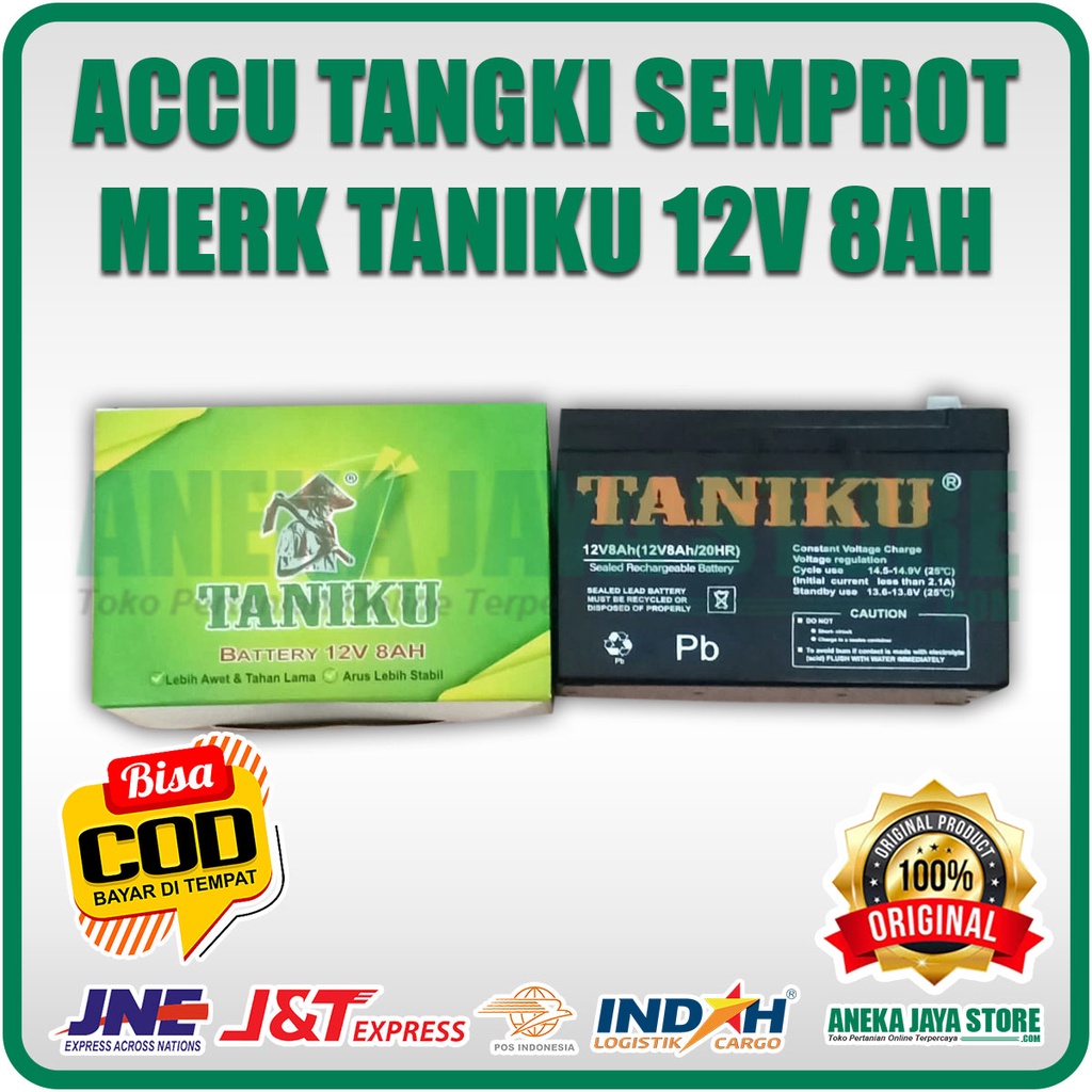 Aki Tangki Semprot Elektrik TANIKU 12A 8AH