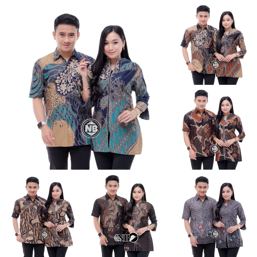 Batik Couple Modern Baju Batik Wanita Modern Atasan Batik Kerja Wanita Blouse Batik Kantor Seragam Batik M L XL XXL