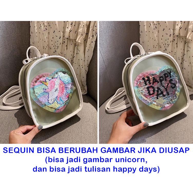 Tas Ransel Anak Sequin Hitz