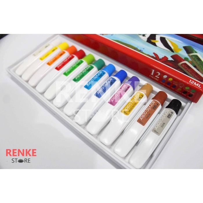 

Limited Cat Akrilik Titi 12 Warna - Acrylic Colors Trendi