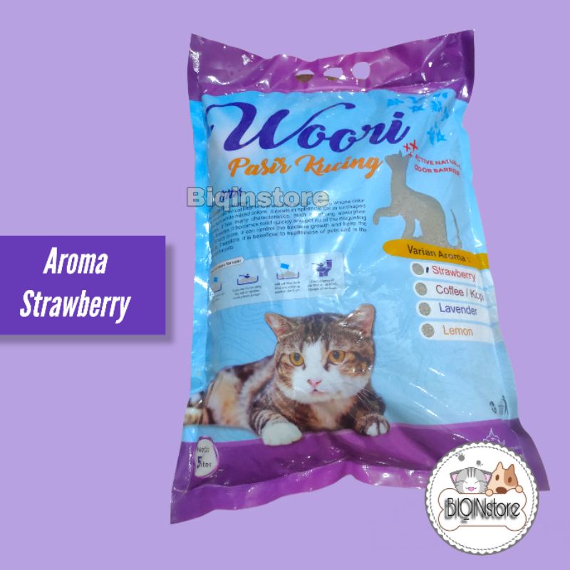 Pasir Kucing Gumpal Wangi 5 Liter Pasir Woori Bentonite
