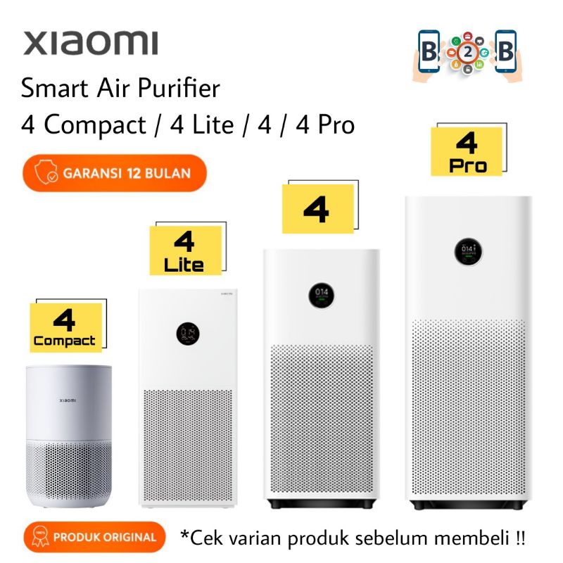 Xiaomi Smart Air Purifier 4 Series - Mi Air Purifier 4 Compact / 4 Lite / 4 / 4 Pro