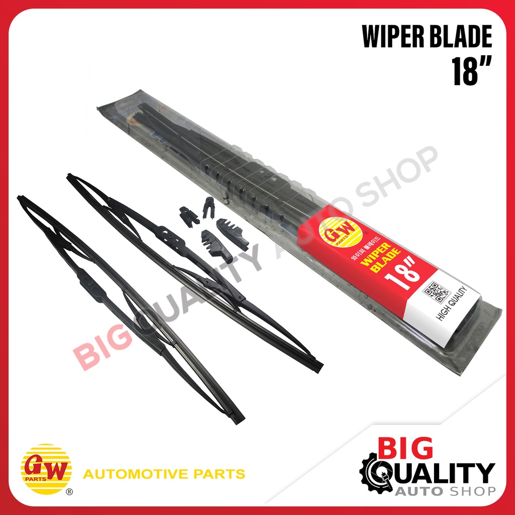 Karet kipas Kaca Wiper Blade Plat 2 Tingkat Universal 18 Inch