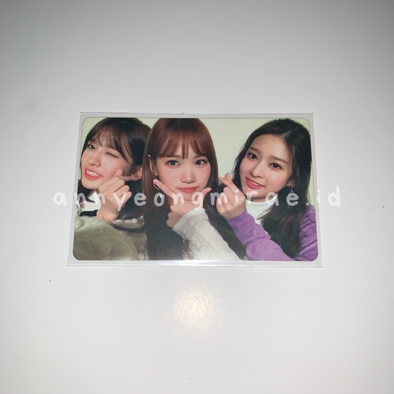 BOOKED Ssamjinjoo Unit Color*Iz IZ*ONE Photocard