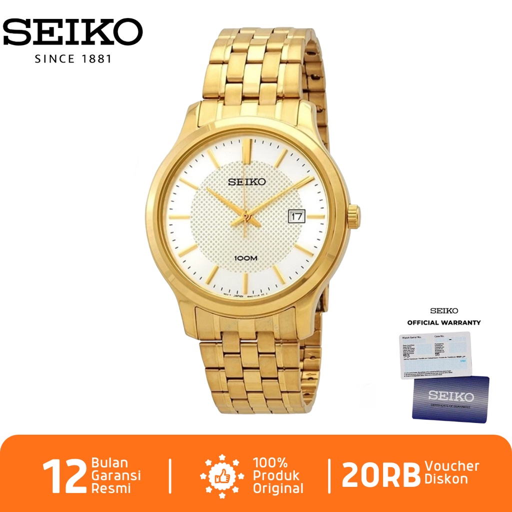 Seiko Neo Classic SUR296 Jam Tangan Seiko Quartz SUR296P1 Stainless Steel Strap