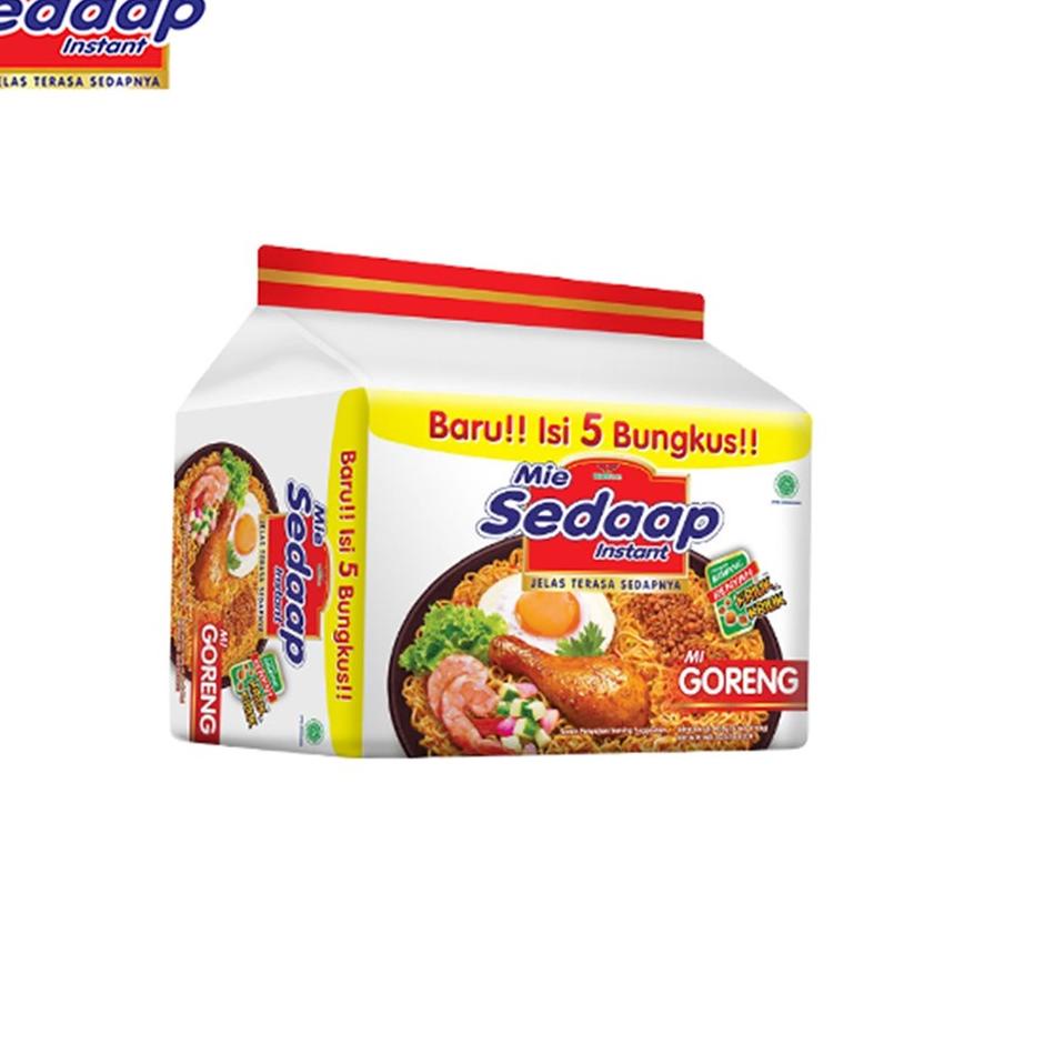 

㊤ SEDAAP Mie Instan Goreng Isi 5 Bag 90GR TERBARU 3898 ✯