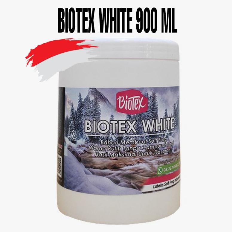 LATEKS BAHAN SOFT FROG BIOTEX WHITE KEMASAN 900 ML LATEX CAIR UNTUK BIKIN UMPAN KODOK TIRUAN MANCING