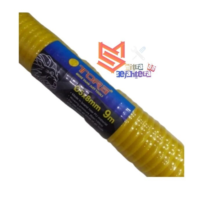 TORA Selang Recoil Hose 9m - Selang Angin PU Spiral Hose 9 Meter