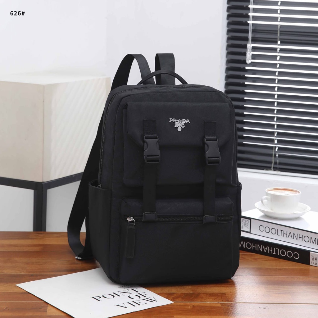 PRD Backpack Multy Fungsi Canvas Silver Hardware R611 R612 R626 R627