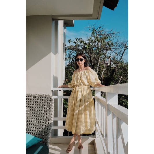 Camelia dress couple ibu anak hitam terusan