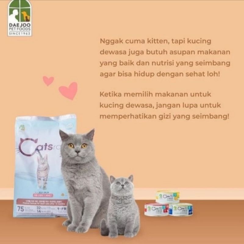 grab gojek makanan kucing catsrang adult 8kg freshpack