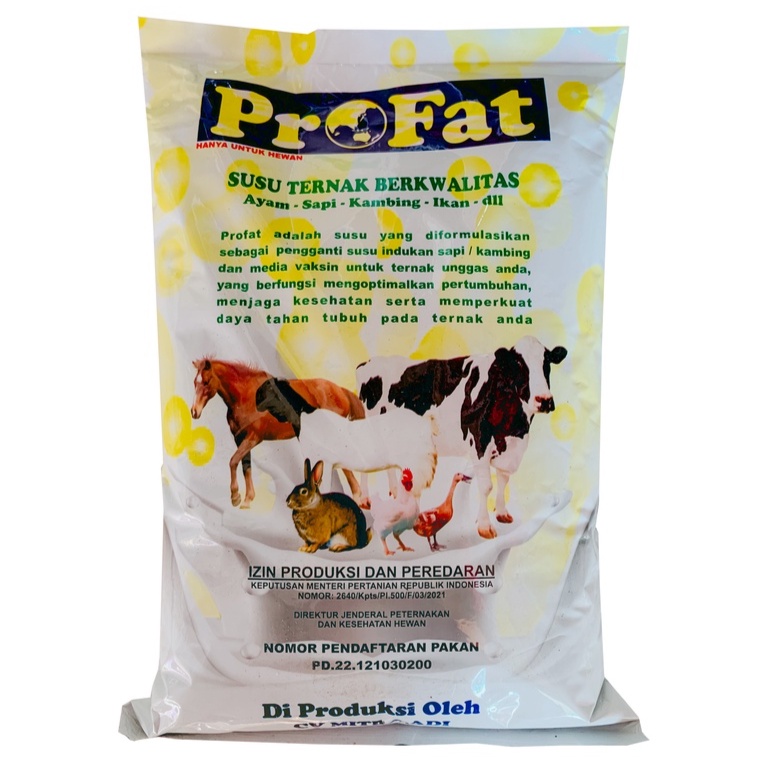 

PROFAT 1 Kg - Susu Ternak Penganti Induk Milk Replacer Sapi Ayam Ikan Domba Kambing Berkualitas Oren Petshop