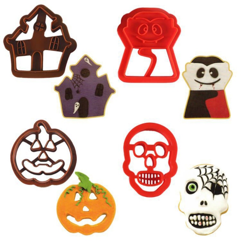 Zzz Cetakan Pemotong Kue / Biskuit / Fondant Seri Halloween Bahan Plastik