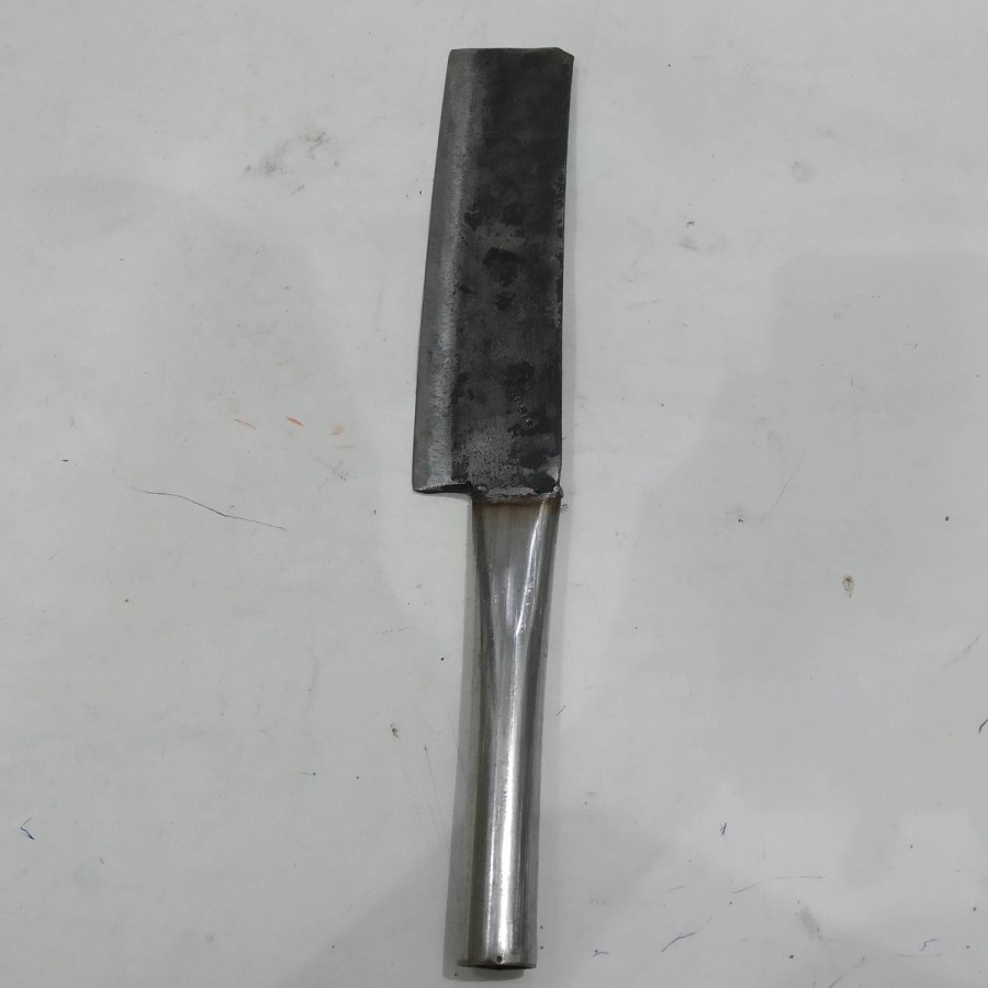 Pisau panjang kotak ramping kebun ladang serbaguna gagang Besi