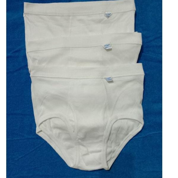 Barang Pilihan.. 6PCS CELANA DALAM CROCODILE PUTIH STOK PABRIK CUCI GUDANG BAHAN KATUN SPANDEK