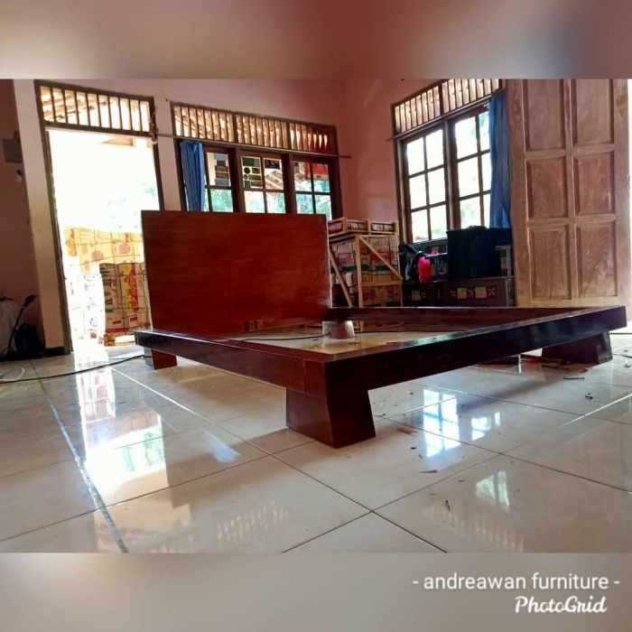 dipan kayu glondong dipan kayu jati dipan minimalis furniture jepara