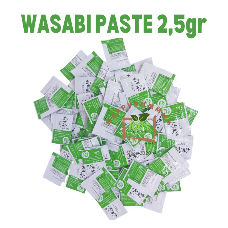 Promo NERI Wasabi Sachet Pasta Halal 2,5 gram TERMURAH original sushi snack wasabi saset