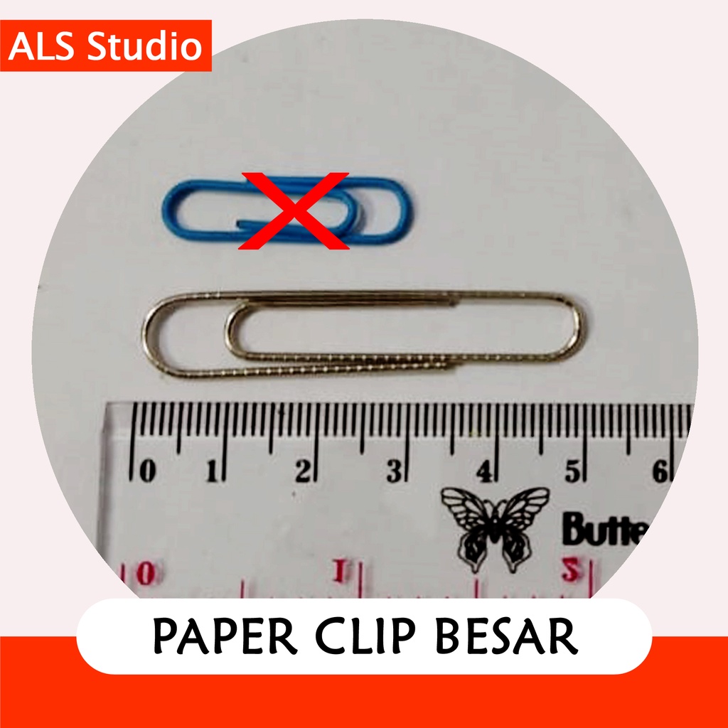 

Klip Kertas / Paper Clip BESAR 1 PCS