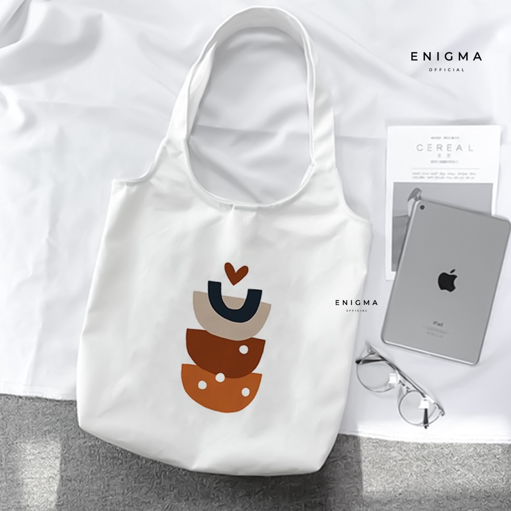 TERBARU TOTEBAG KANVAS PREMIUM ENIGMA TAS WANITA TOTE BAG WANITA TOTEBAG AESTHETIC SEKOLAH TAS BAHU