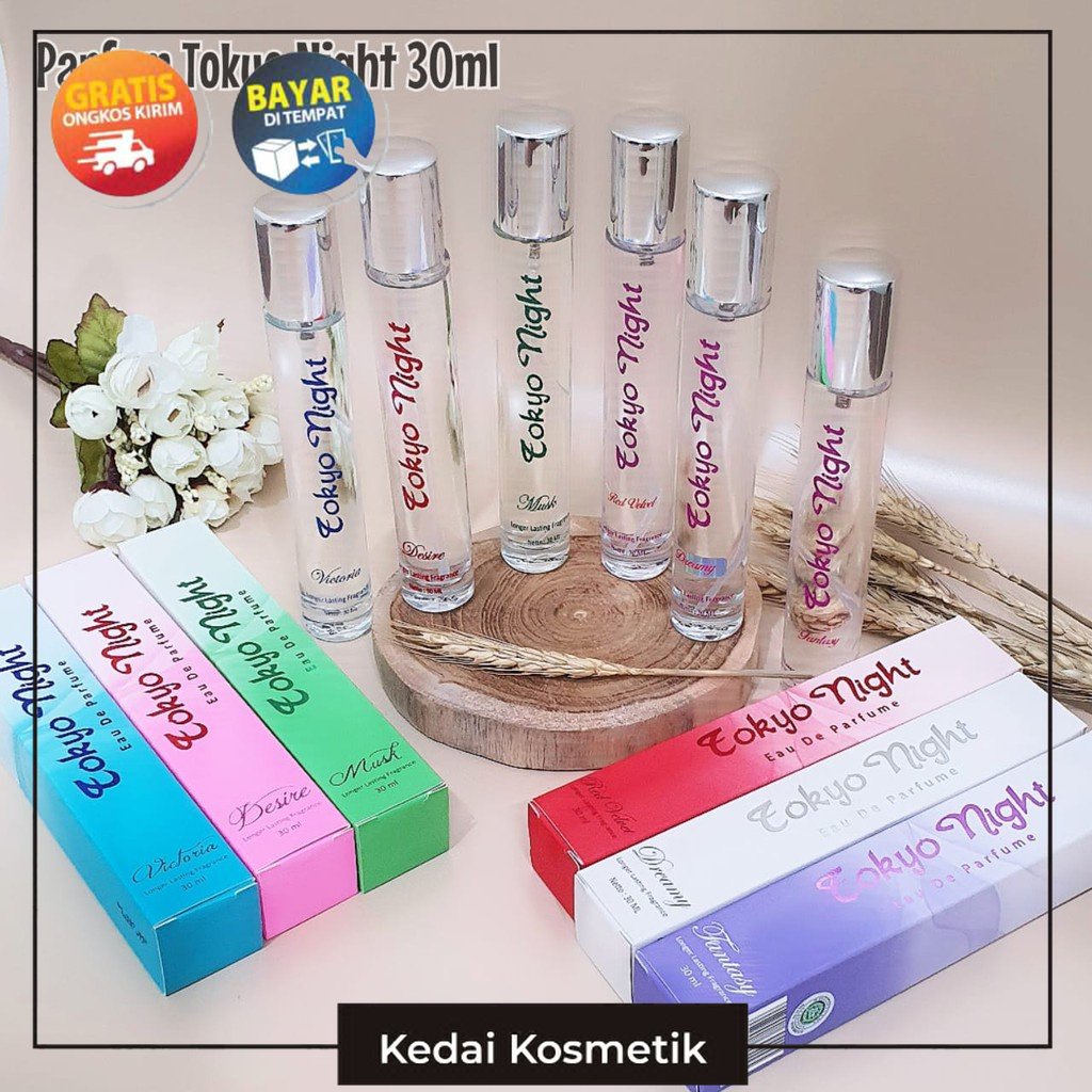 (ACEH) TOKYO NIGHT EAU DE PARFUME  Parfum Wanita / Pria 30ml