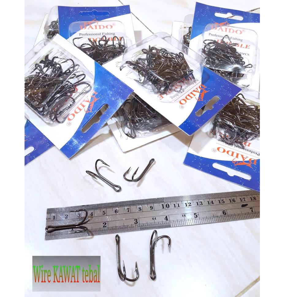 "PAB.18Oc22ᴬ" DOUBLE HOOK DAIDO JF JUMP FROG FROGGY SF SOFT FROGY BODY KAWAT TEBAL