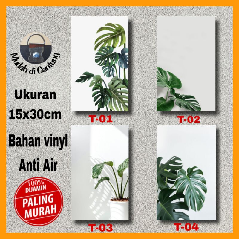 [COD] PAJANGAN DINDING 15x30 LAPISAN VINYL HIASAN DINDING MNIMALIS DEKORASI RUMAH MODERN