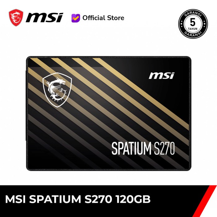 SSD MSI SPATIUM S270 120GB /240GB/480GB  SATA