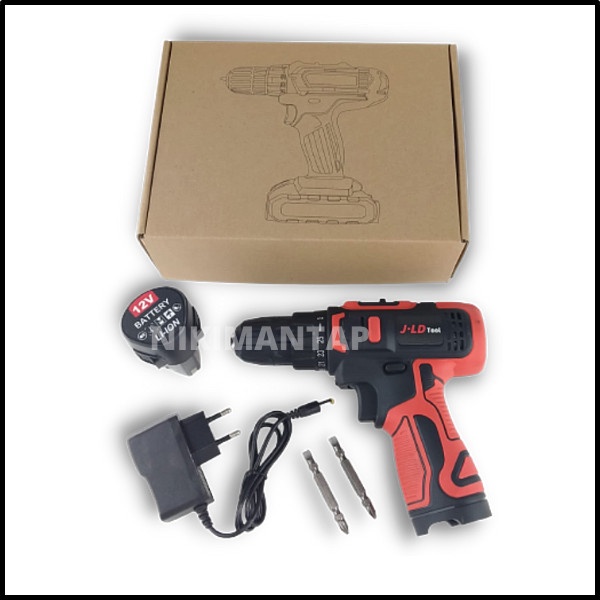 Mesin Bor Cordless Drill / Bor Cas / Mesin Bor Cas / Bor Tangan / Bor 12V Jdl