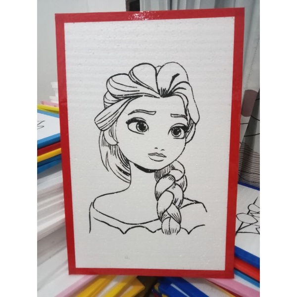 

sterofoam lukis anak elsa UK 33x50