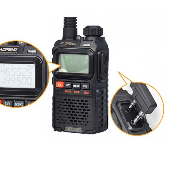 Stok Terbatas VIA1321 - Radio Walkie Handy Talky HT BAOFENG POFUNG Dual Band UHF VHF UV-3R PLUS - Bl