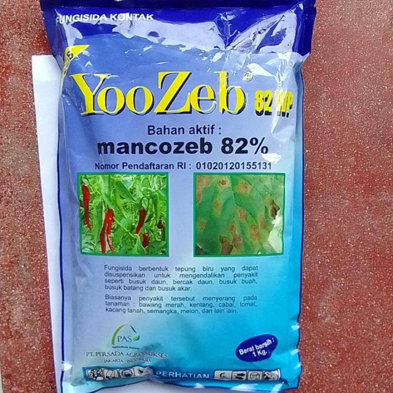 fungisida yoozeb 82 wp biru 1kg/ba.mankozeb biru