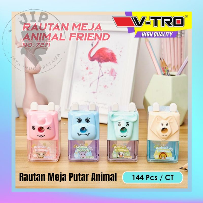 

Rautan Serutan Meja Binatang / Ongotan Pensil Putar Animal 7271 Sharpener Pencil ( PCS )