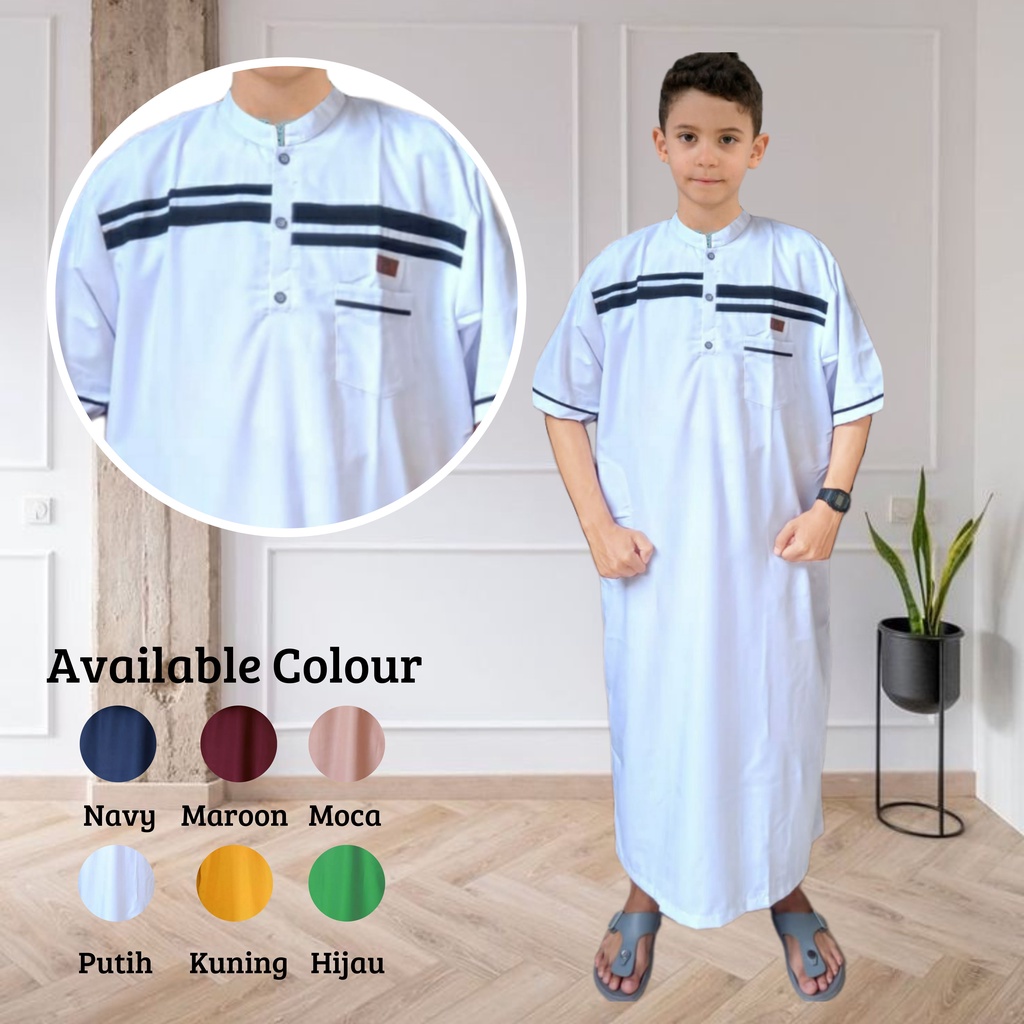 AL-HIKAM/jubah anak ORIGINAL/gamis anak laki laki new motif/baju muslim anak