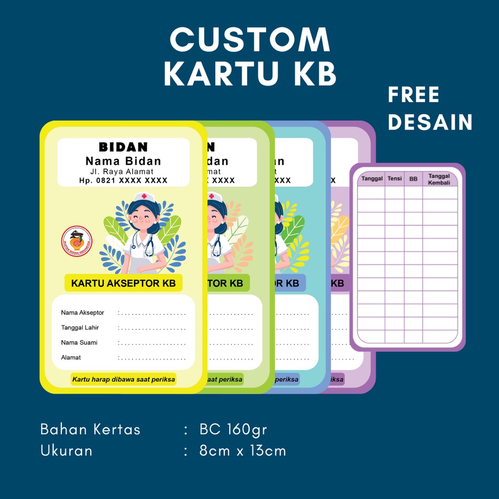 

Custom Kartu KB / Kartu Akseptor KB Custom