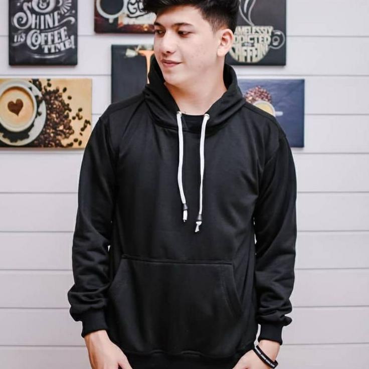 Rekomendasi SWEATER HOODIE POLOS PUTIH PRIA/WANITA UKURAN M.L.XL # JAKET HOODIE POLOS # PAKAIAN POLO