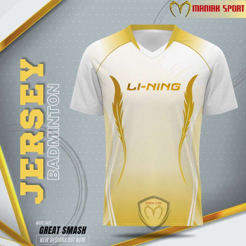 KBL-FTHR - KAOS BADMINTON BAJU BULUTANGKIS LN FEATHER JERSEY PREMIUM SABLON DTF