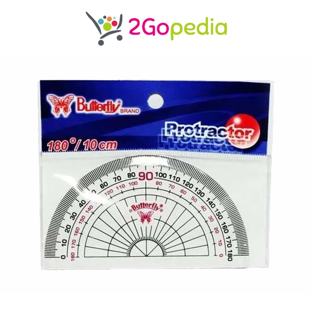 

Penggaris Busur Butterfly 180 Derajat 10cm Grosir Murah Atk