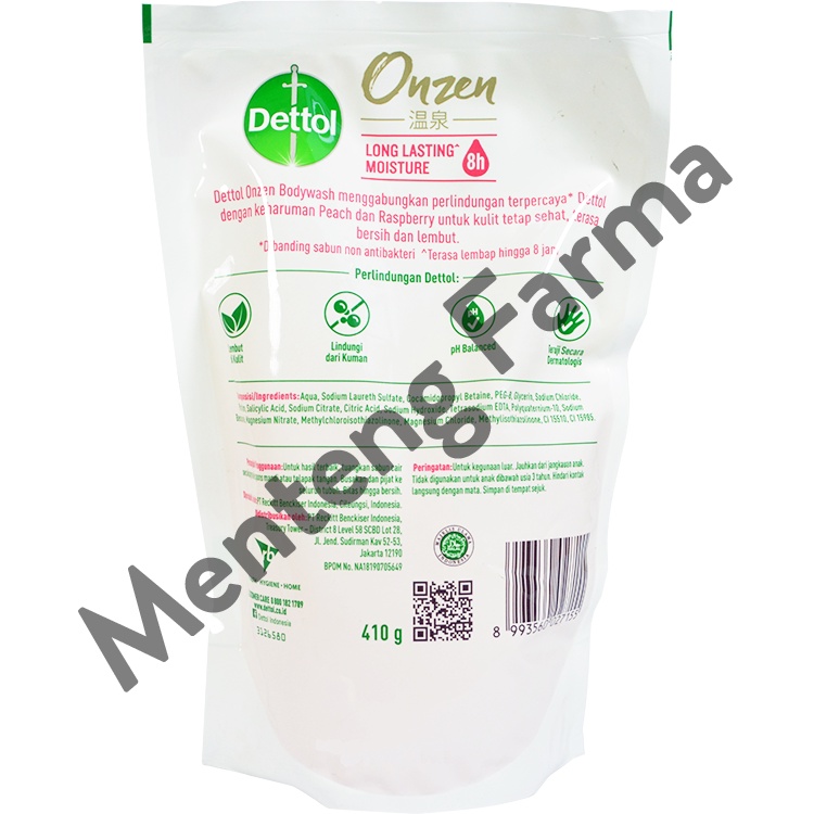 Sabun Mandi Cair Dettol Onzen Peach 410 Gram