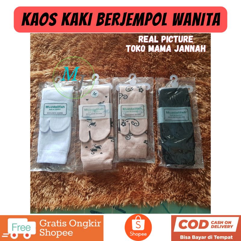 Kaos Kaki Berjempol Wanita Lembut dan Tebal
