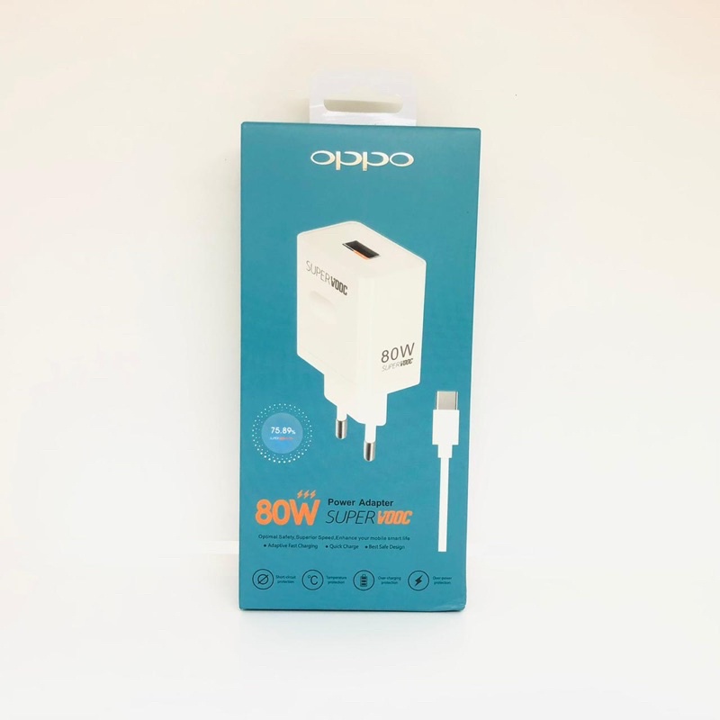 CHARGER OPPO RENO 8 5G A77S MICRO TYPE C CHARGING CASAN 80W TC SUPER VOOC 100% ORIGINAL BY SEN