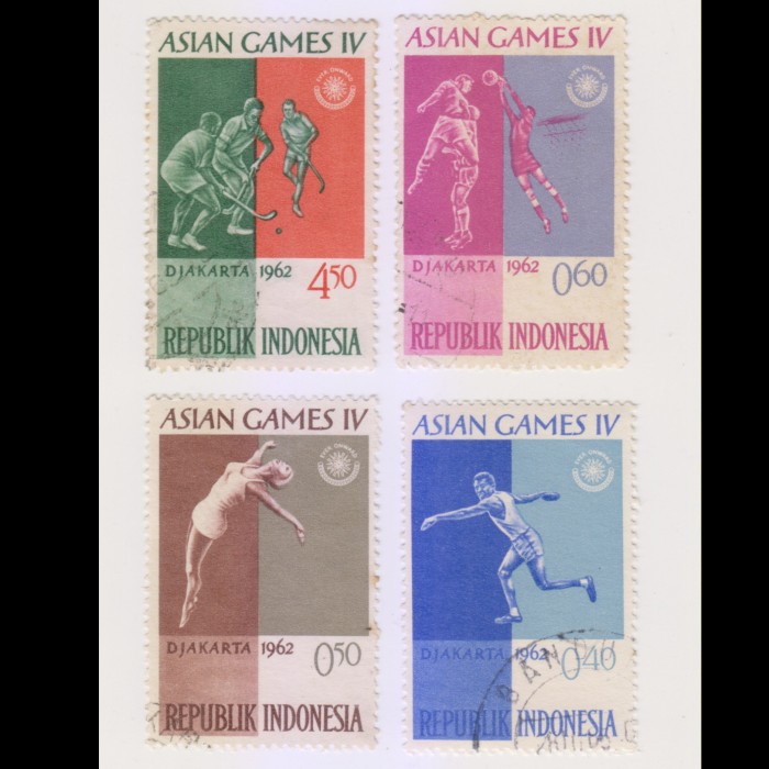 

Produk Unggulan Perangko Koleksi Seri Asian Games Iv 1962, Indonesia Kuno, 4 Buah Hemat