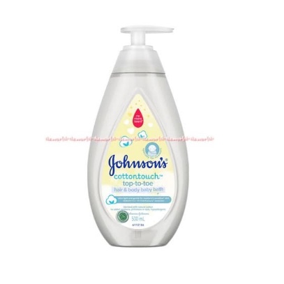 Johnson's Cottontouch Baby Top To Toe 500ml Hair Body Baby bath Sabun Shampo Bayi Johnson Jhonson Cotton Touch 2in1