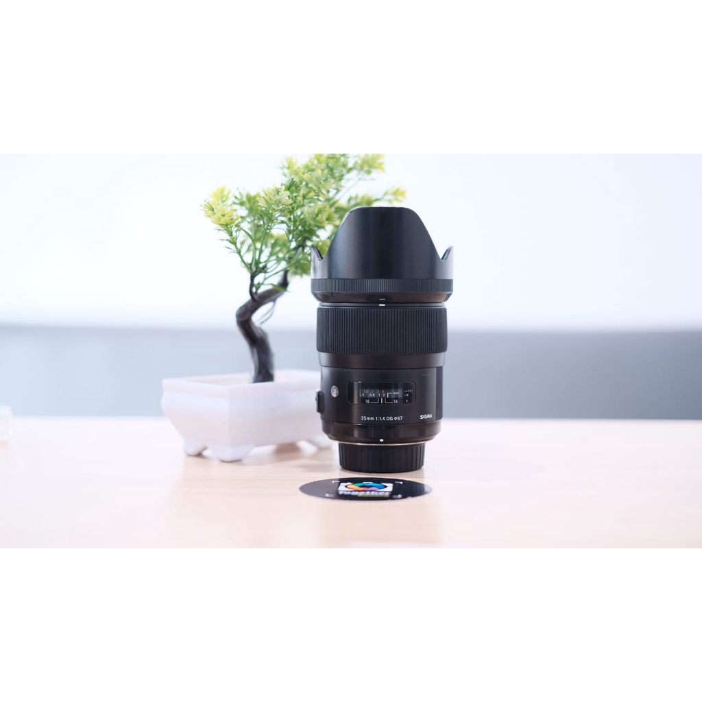 lensa wide bokeh premium sigma 35mm f1.4 art for nikon second mulus terbaik termurah
