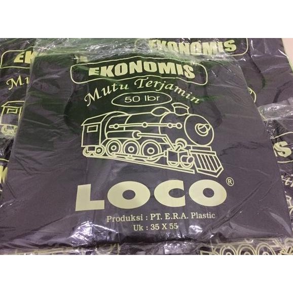 

Kantong Plastik Loco Ekonomis uk.35x55 isi 50 lembar