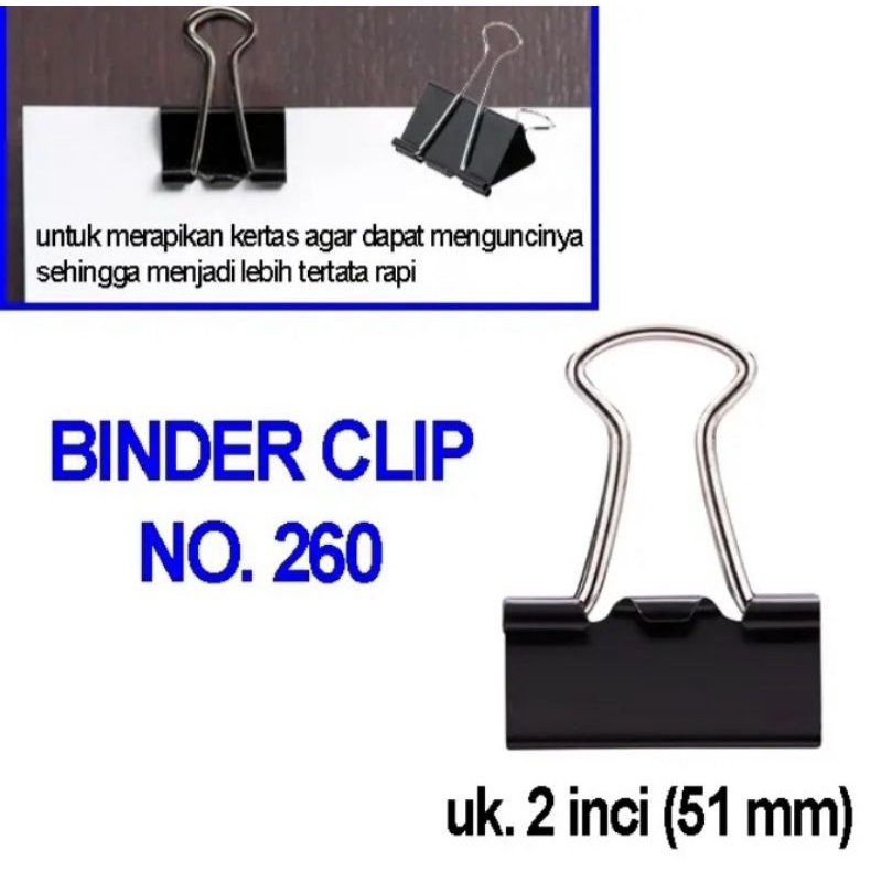 

1 Buah Binder Clips No.260